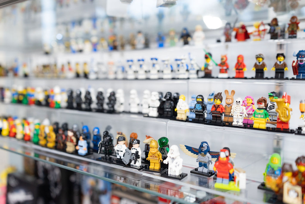 Recent inventory on the floor at The Toy Outpost.